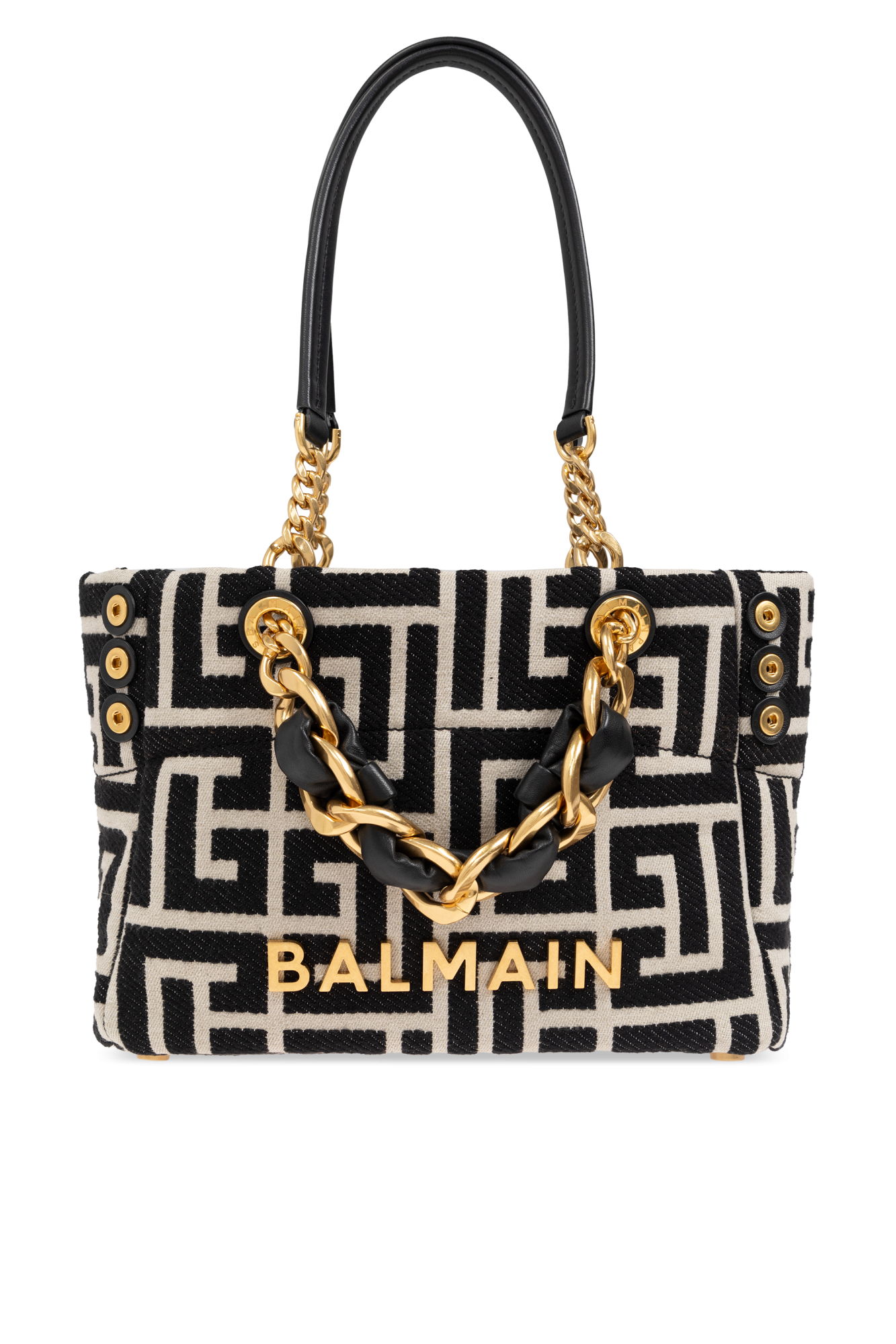 Balmain BLACK Bag 1945 Small type shopper