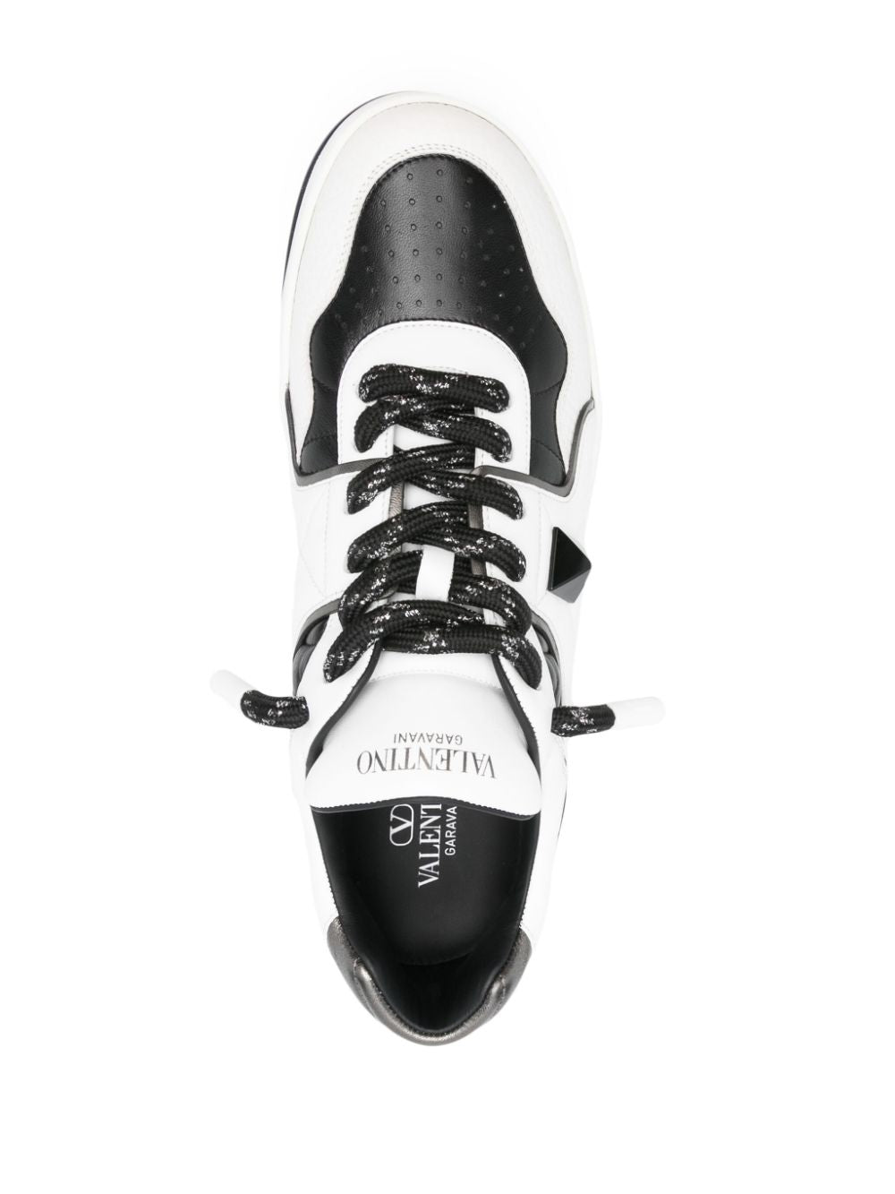 Valentino True Act Sneakers, white-black