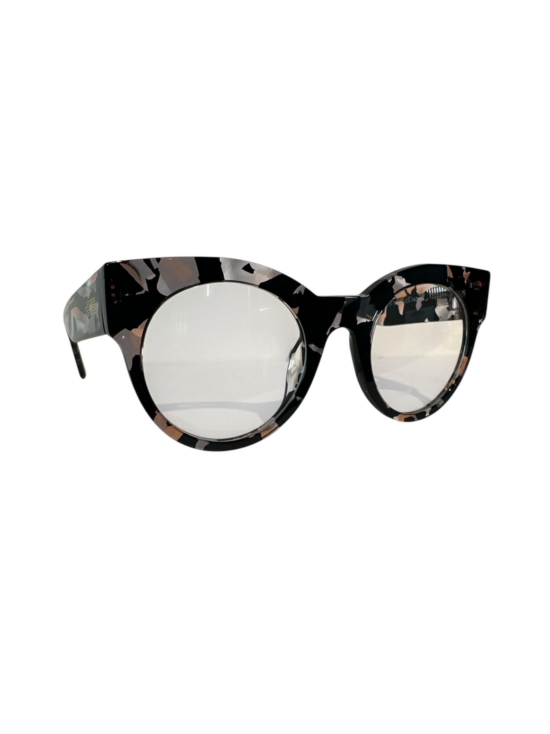 BLANG Eyewear – Statement Cat-Eye Brille im Marmor-Design