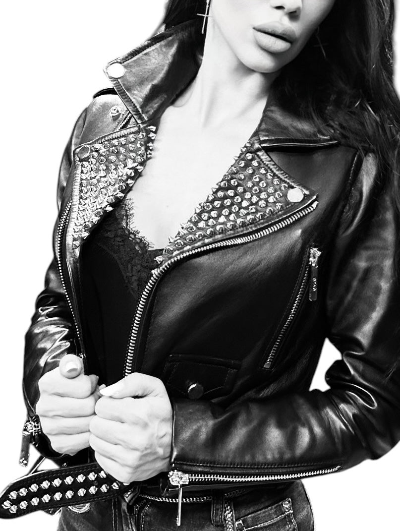 Leather Biker Jacket ROCKSTAR