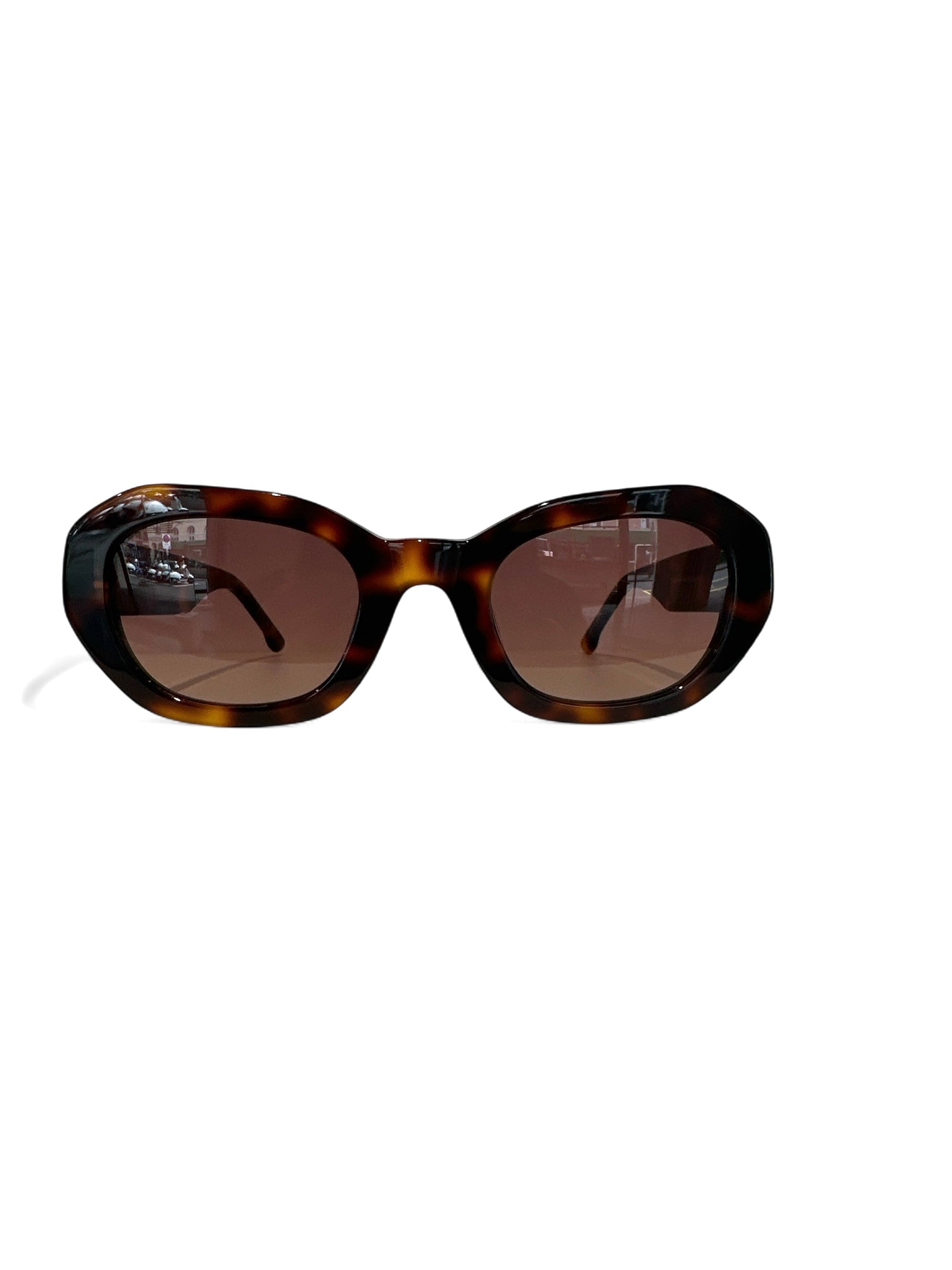 BLANG Eyewear – Tortoise Shell Sonnenbrille mit Signature-Detail