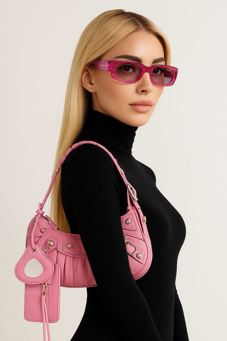 BLANG Eyewear – Sonnenbrille in Pink Transparent