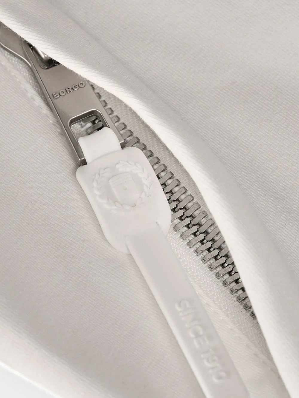 Hoodie zip Cremona bianco