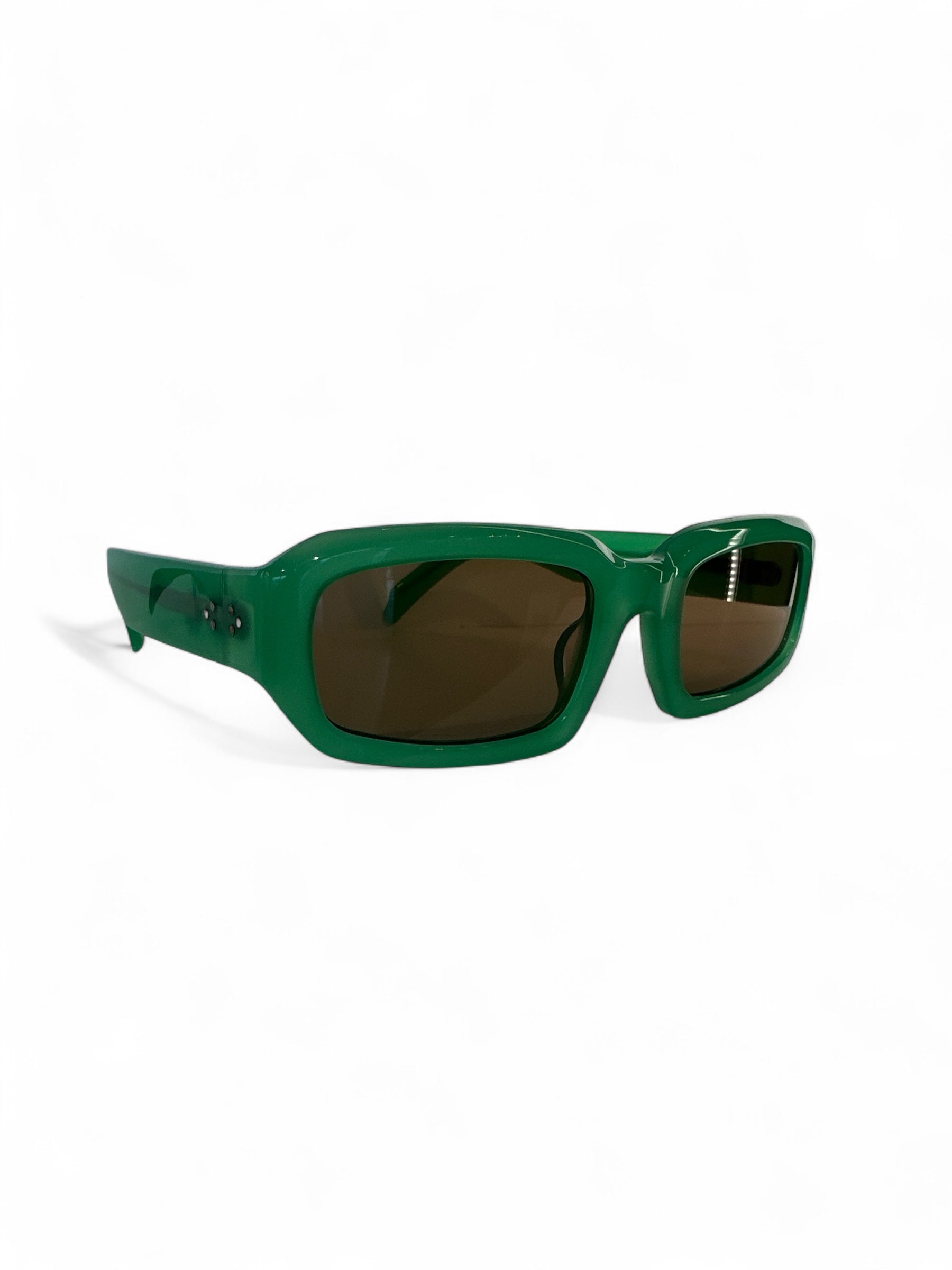 BLANG Eyewear – Rechteckige Sonnenbrille in Grün