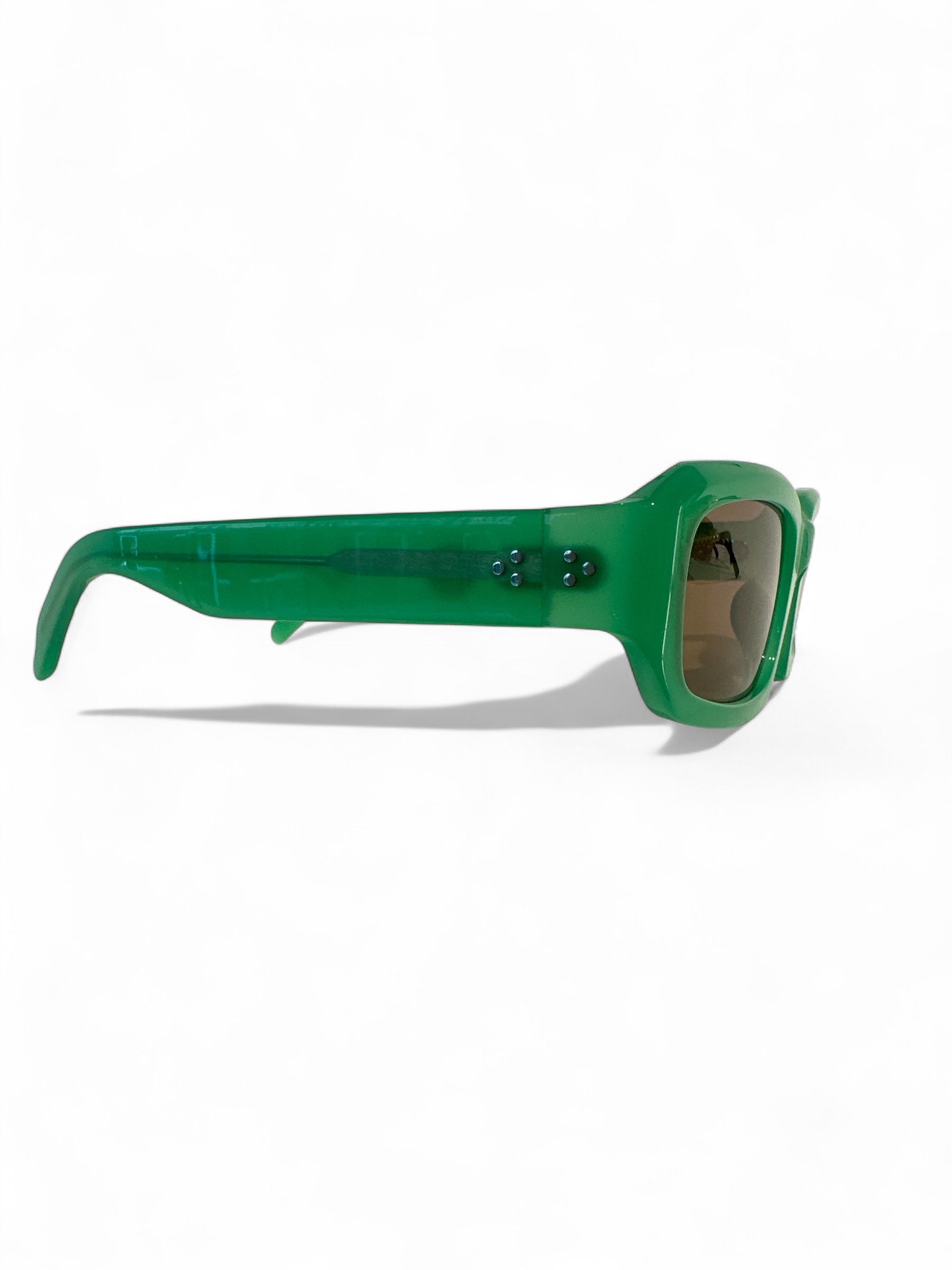 BLANG Eyewear – Rechteckige Sonnenbrille in Grün