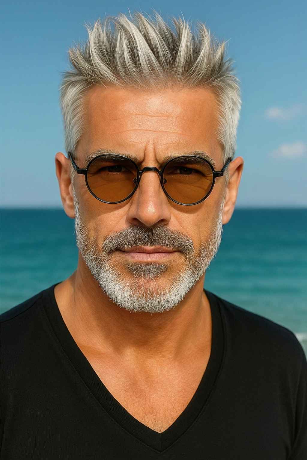 BKANG Eyewear Sonnenbrille mit gold Gläser
