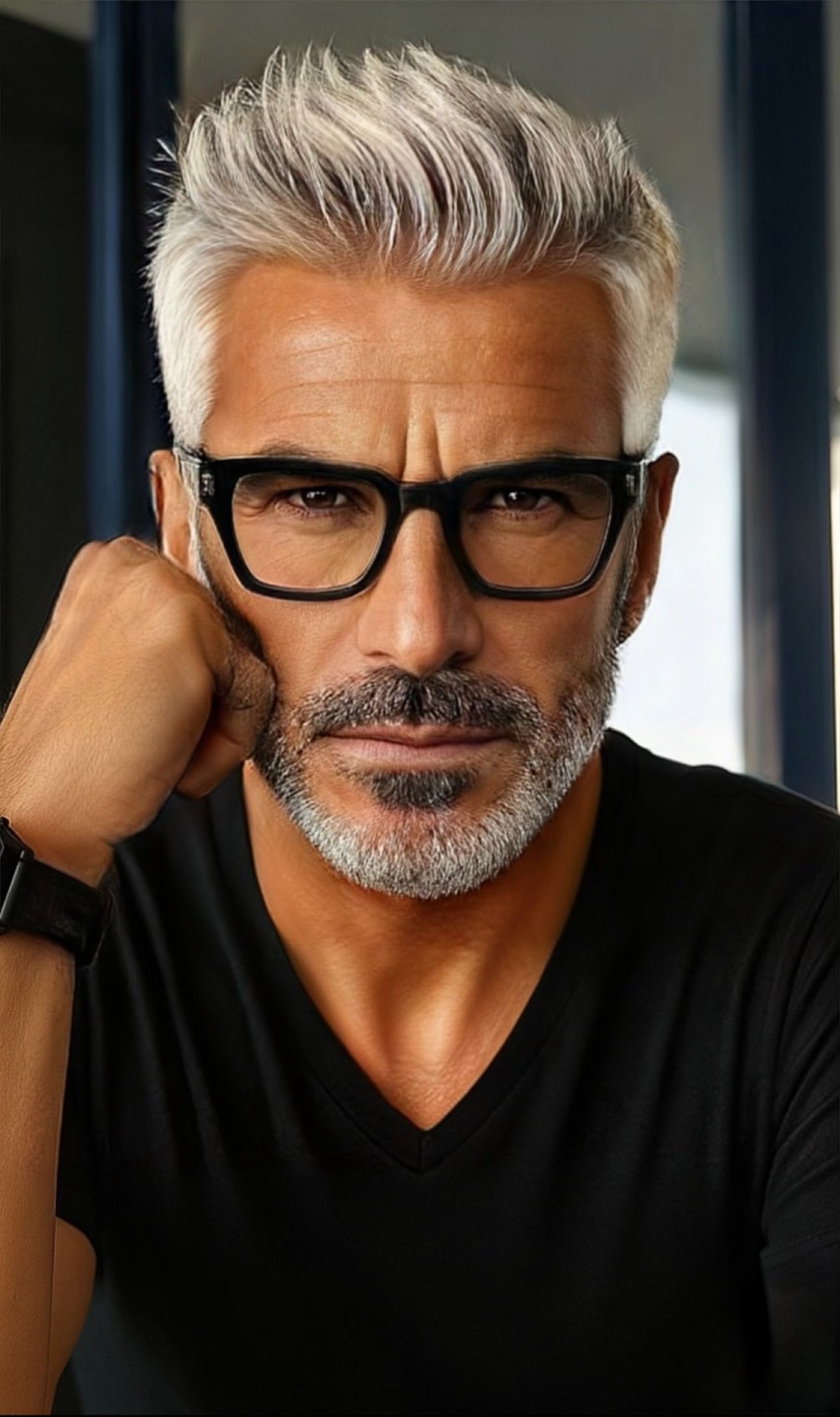 BLANG Eyewear - Vintage Style Brille mit Gravur – Schwarzer Rahmen