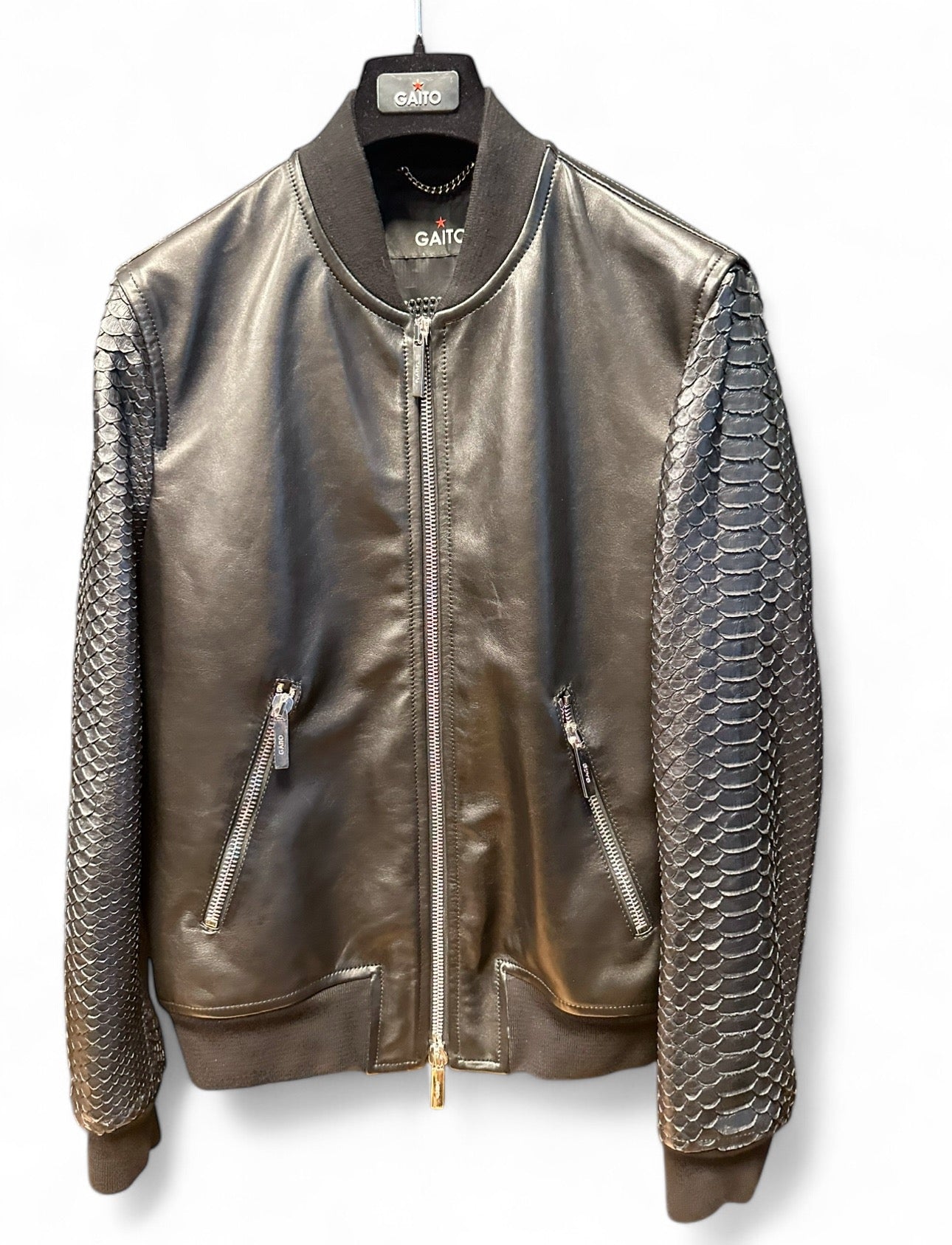 Bomber Jacke DIAMOND PYTHON black