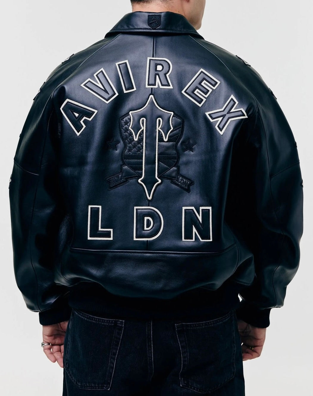 AVIREX x TRAPSTAR Lederjacke - Black