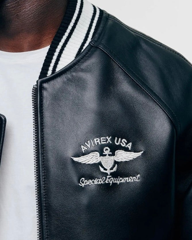 AVIREX Black Lions Varsity Jacke - Black