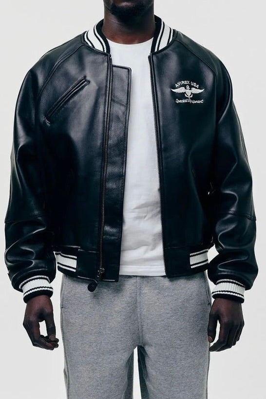 AVIREX Black Lions Varsity Jacke - Black