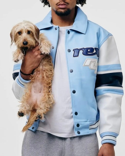 AVIREX The Legend Lederjacke - Carolina Blue