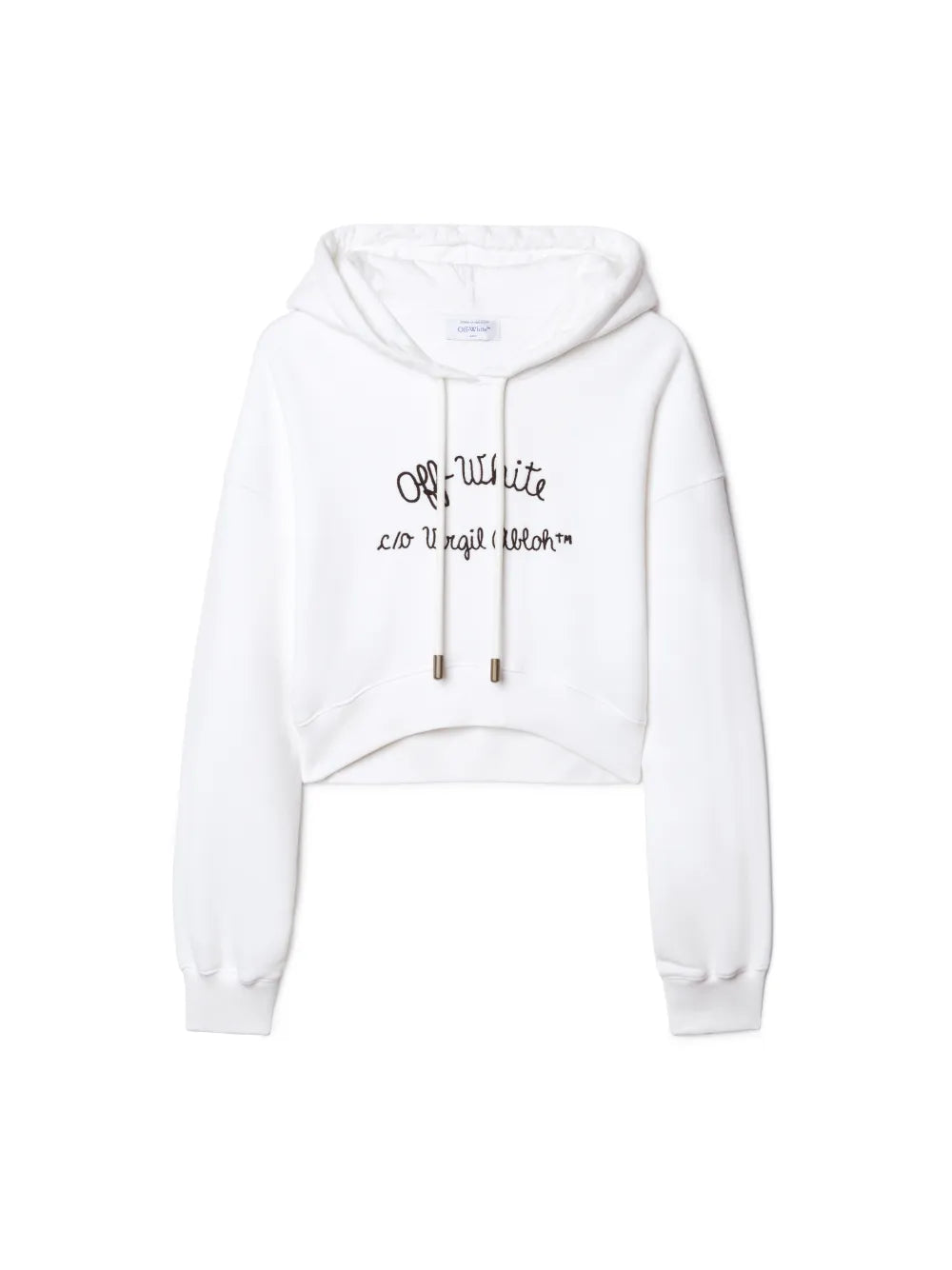 Cropped Hoodie, weiss