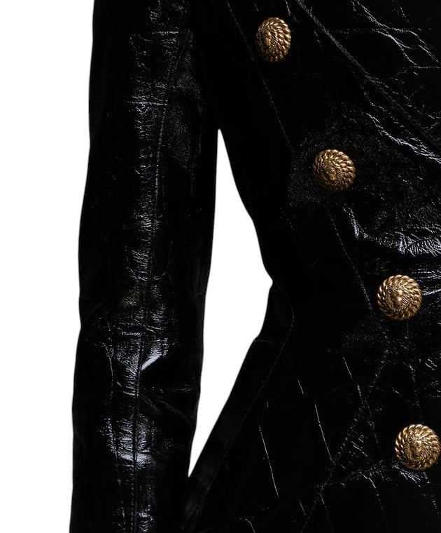 Blazer mit Kroko-Prägung