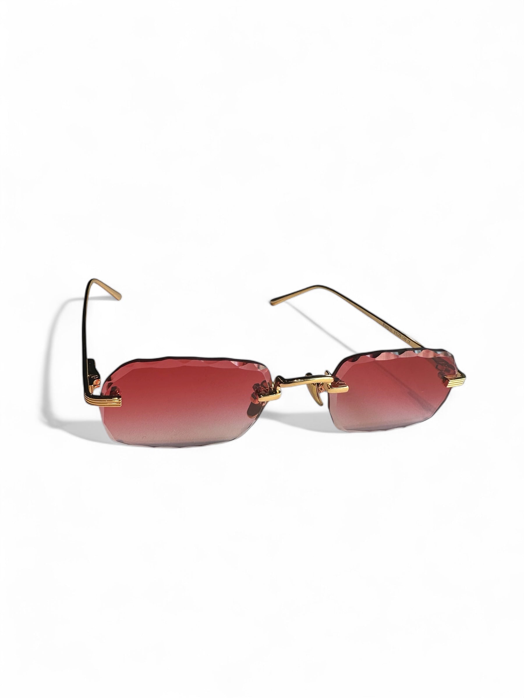 BLANG Eyewear – Randlose Statement-Sonnenbrille mit Facettenschliff