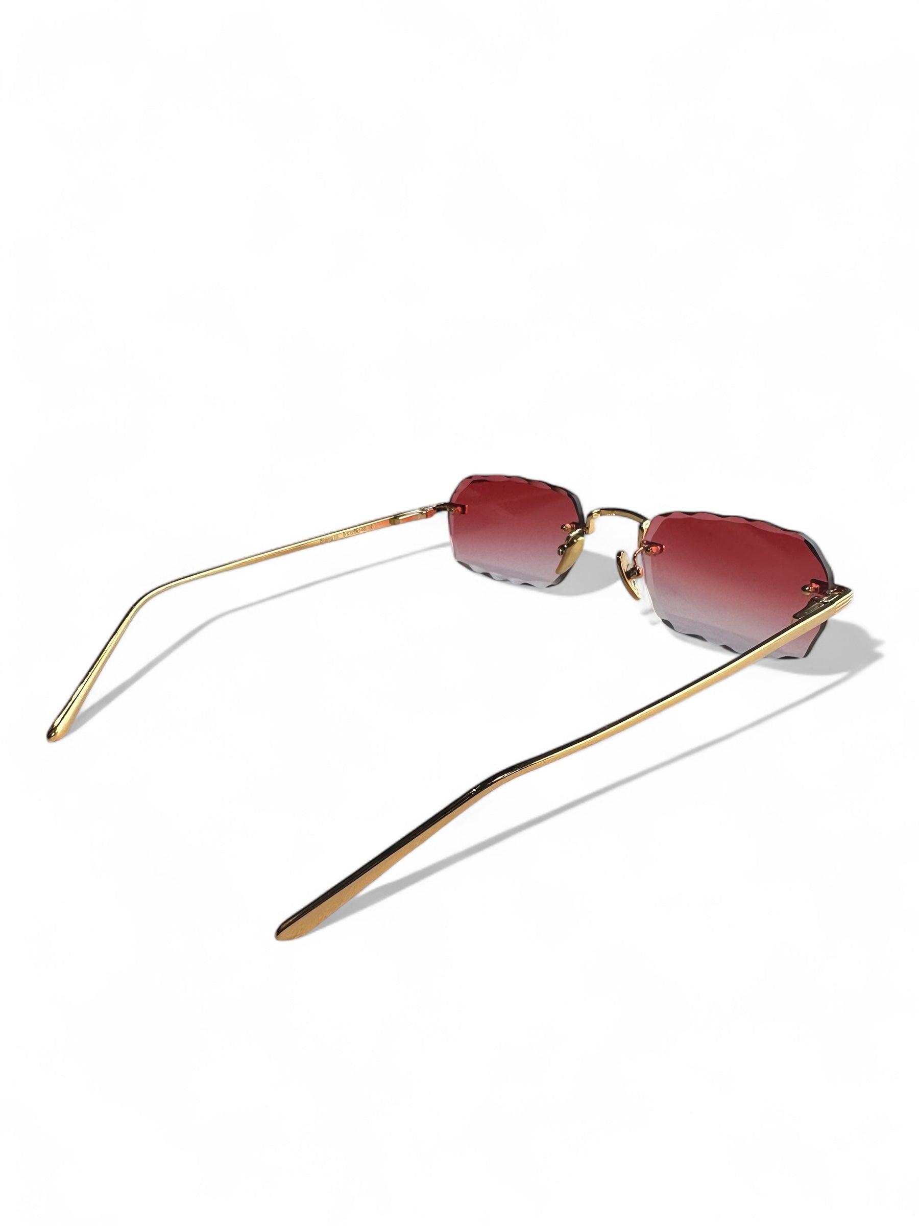 BLANG Eyewear – Randlose Statement-Sonnenbrille mit Facettenschliff