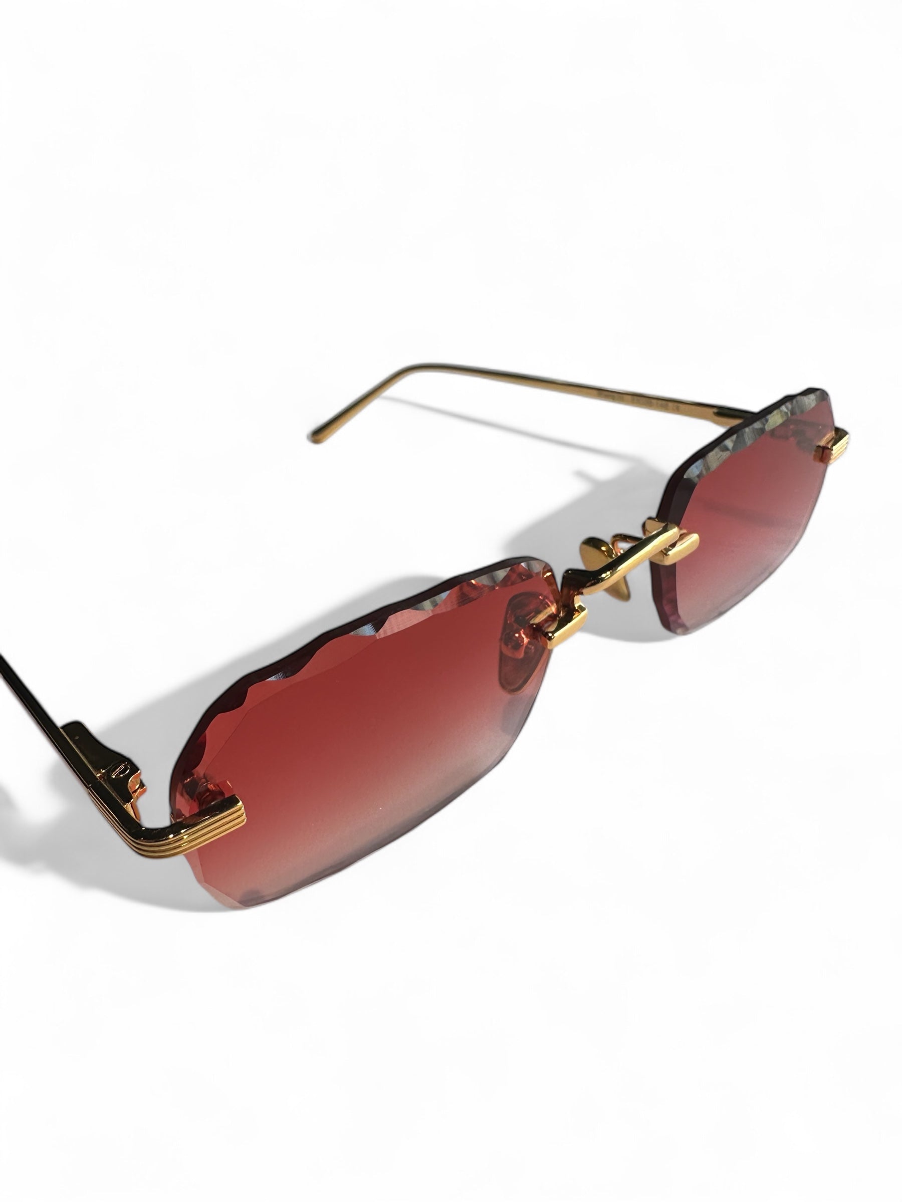 BLANG Eyewear – Randlose Statement-Sonnenbrille mit Facettenschliff
