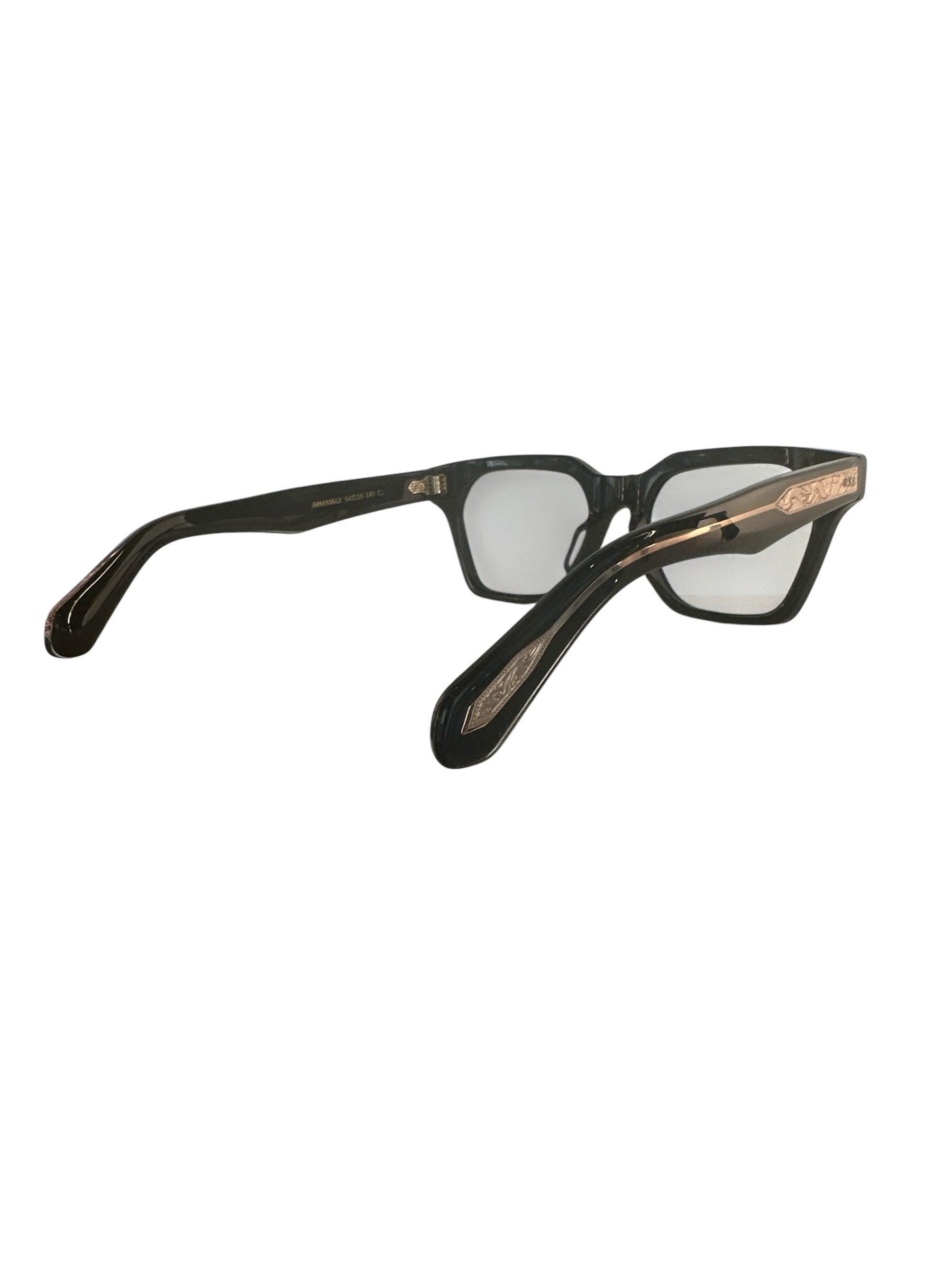 BLANG Eyewear - Vintage Style Brille mit Gravur – Schwarzer Rahmen