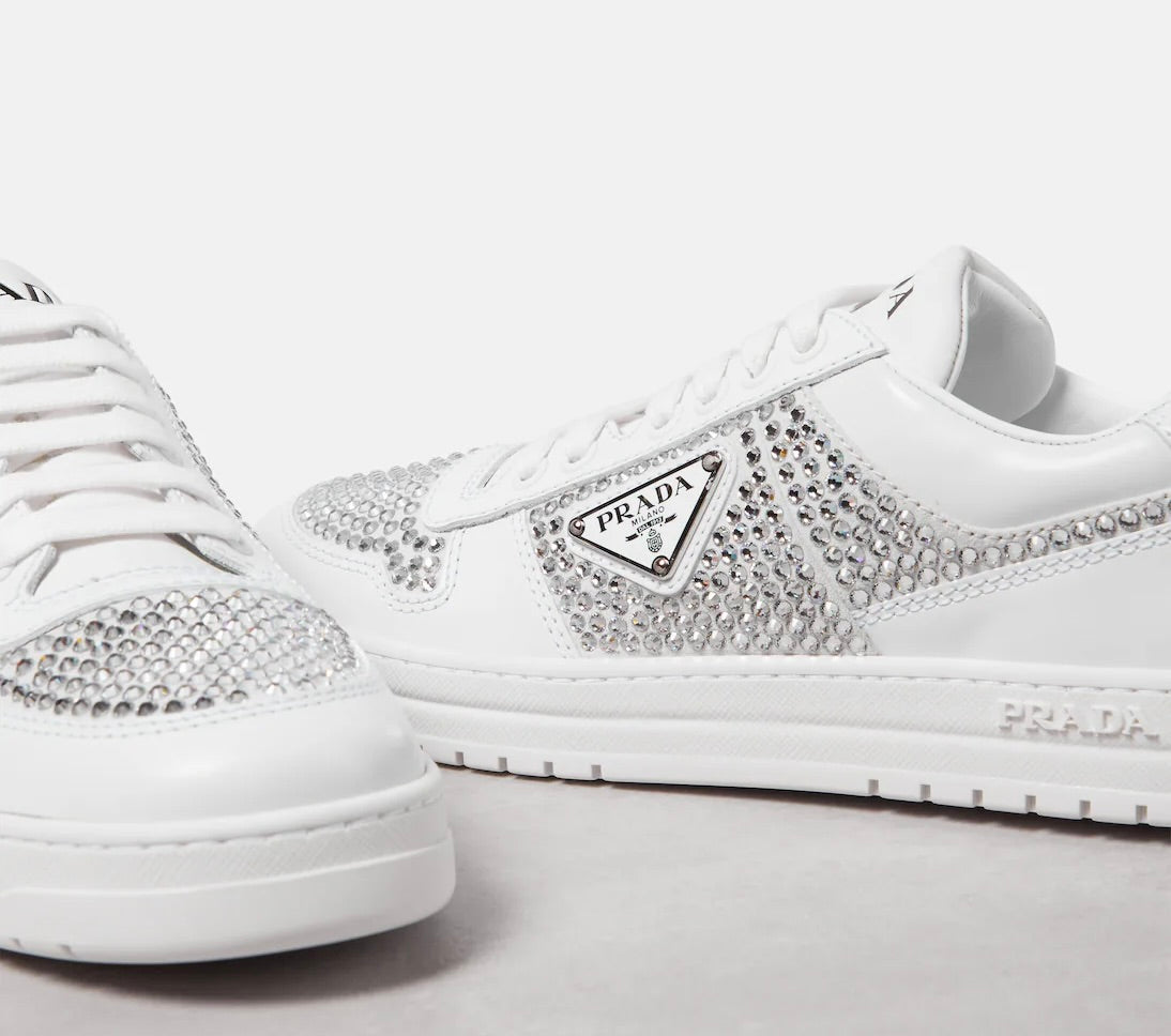 Prada Sneakers, Strass, White