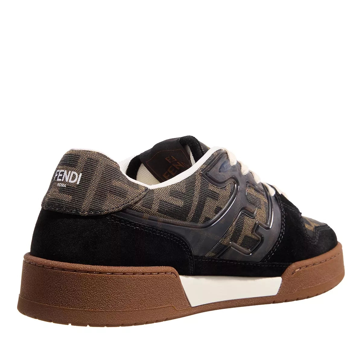 FENDI Low Top MatchSneaker Nero / Tabac