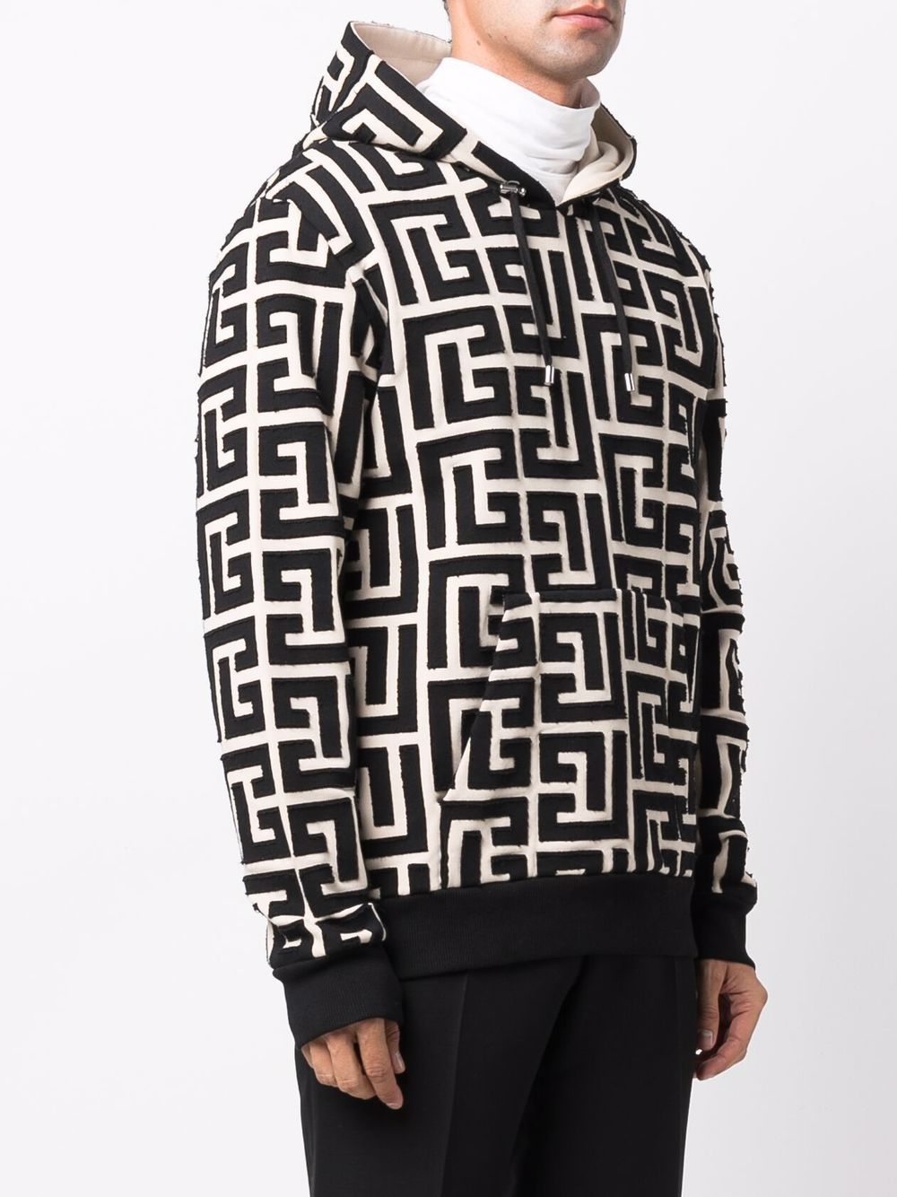 Balmain Hoodie Monogram Print