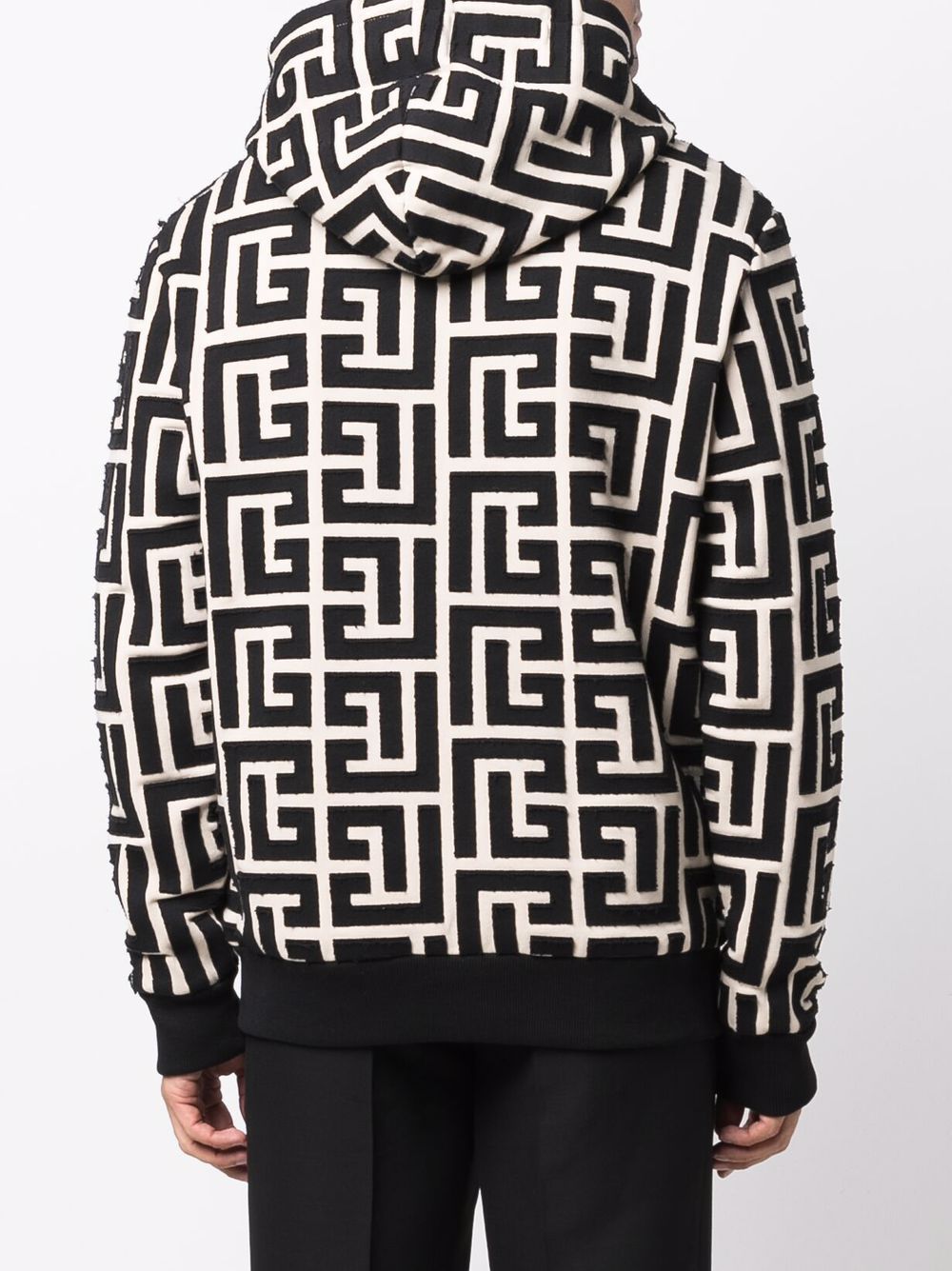 Balmain Hoodie Monogram Print