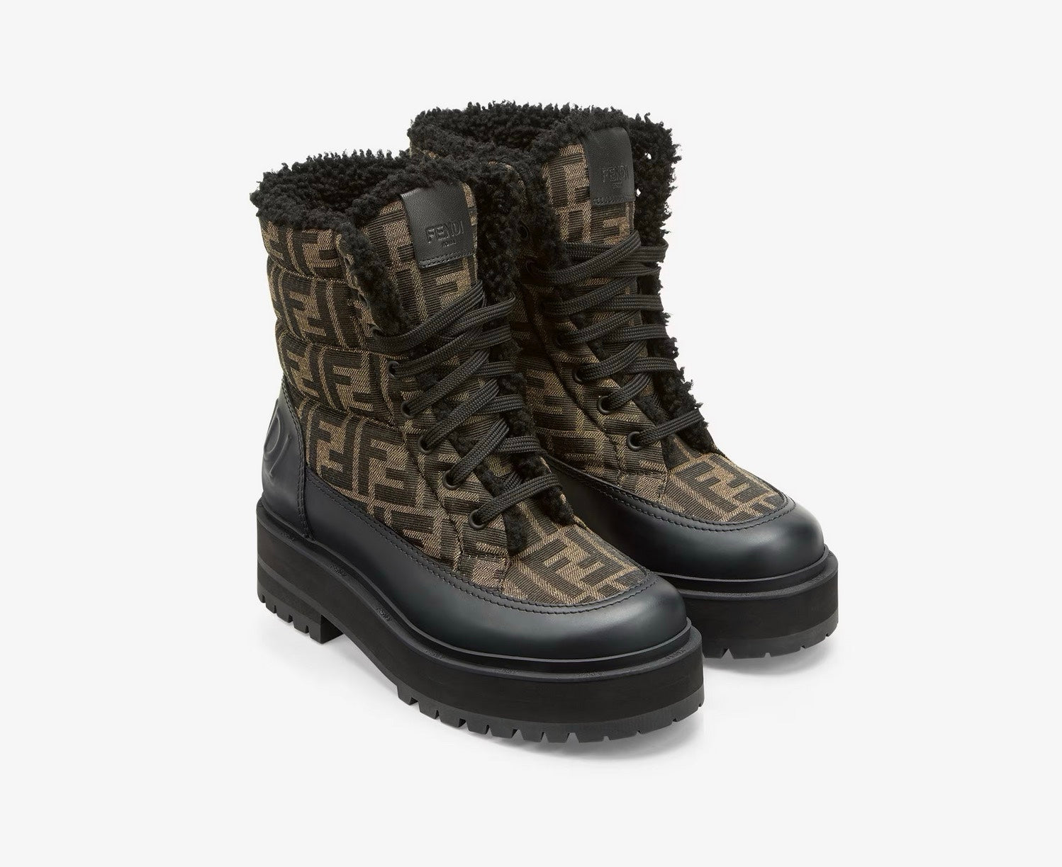 Fendi Biker Boots Signature