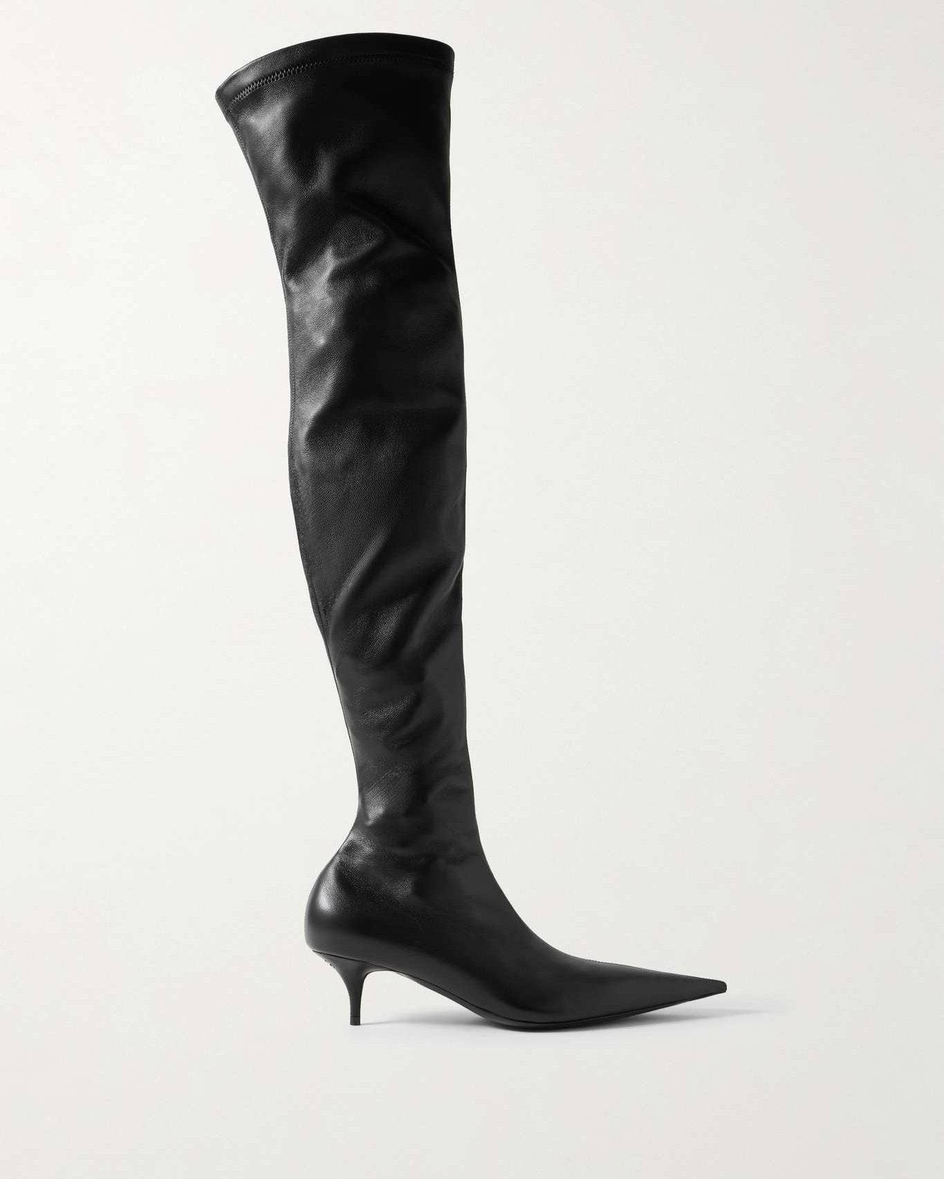 Balenciaga Overknee-Stiefel Avenue aus Leder