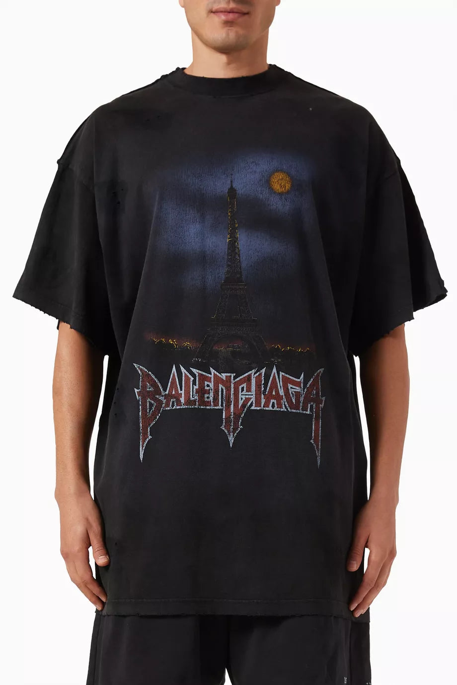 Balenciaga T-Shirt ARIS MOON, black OVERSIZE