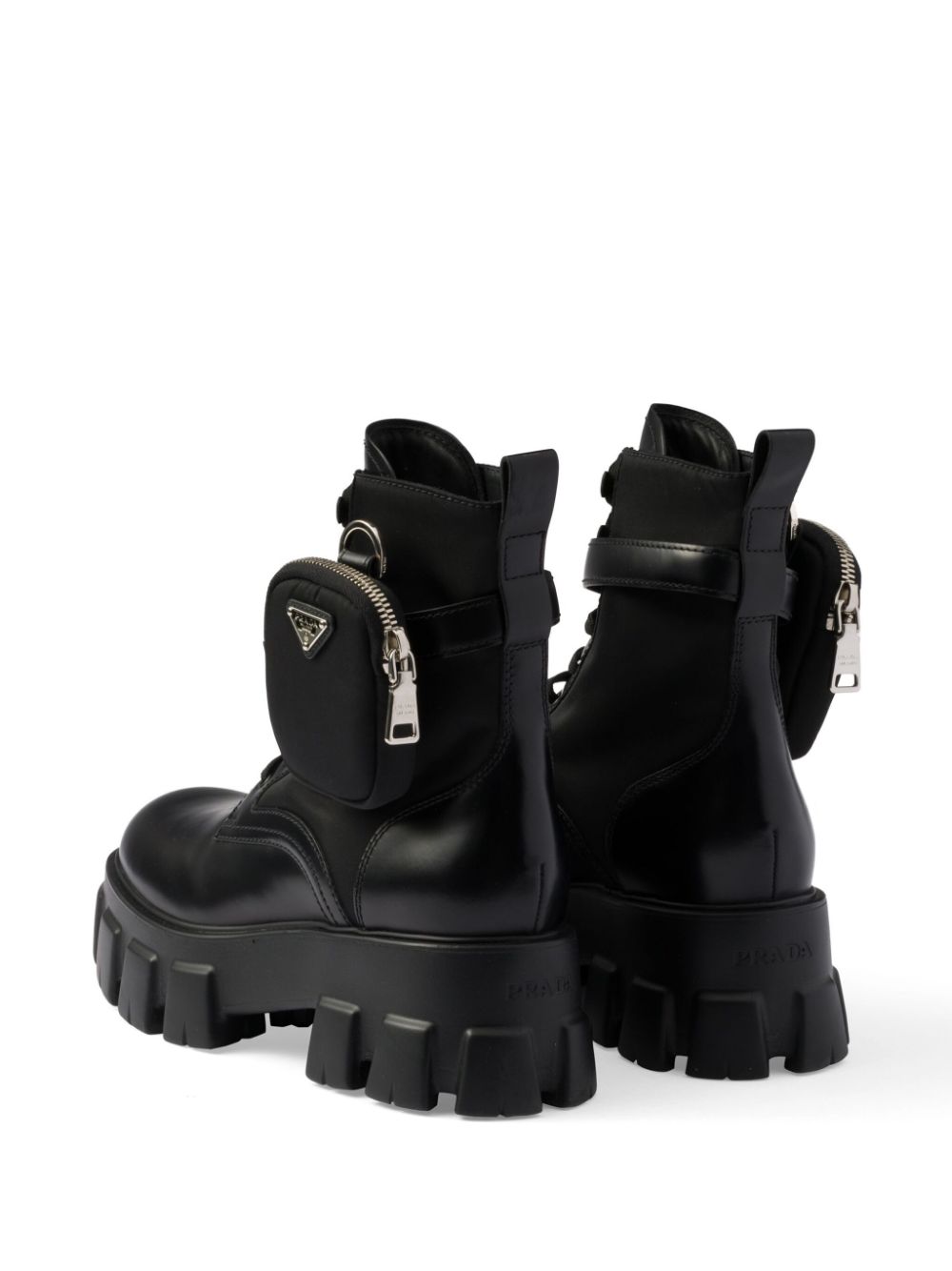 Prada Monolith Stiefel Schwarz