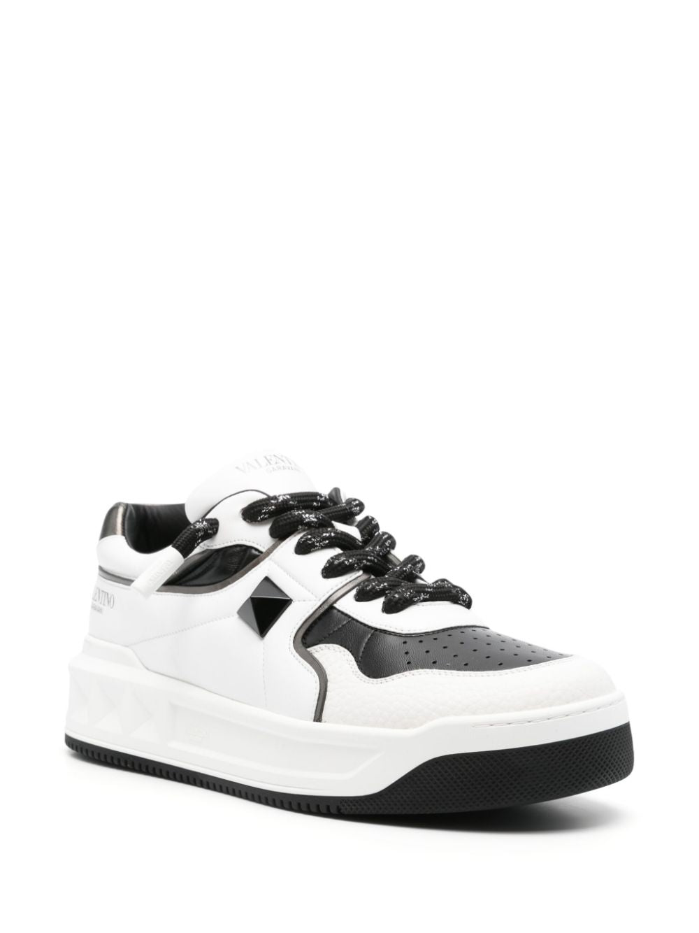 Valentino True Act Sneakers, white-black