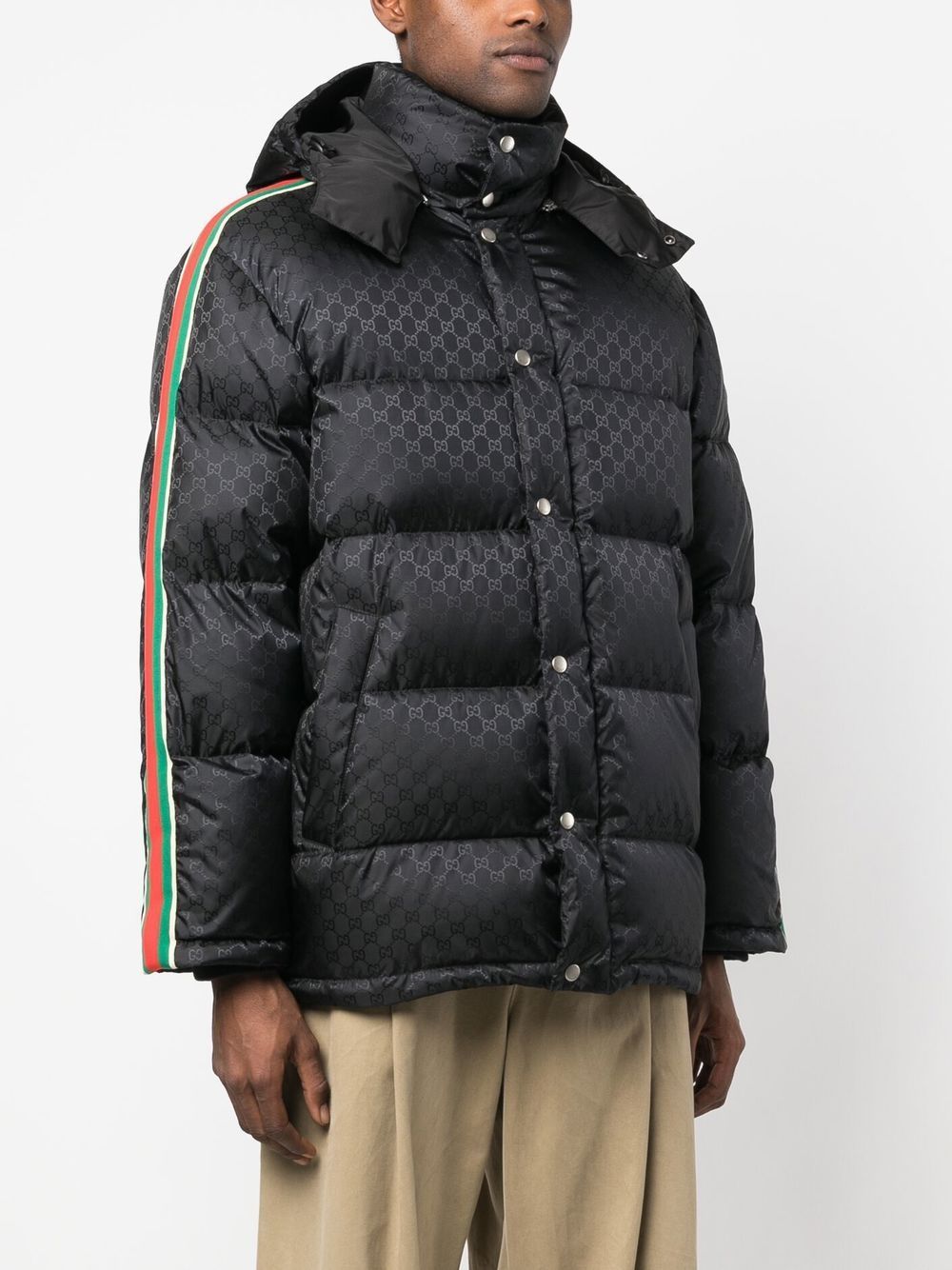 GUCCI, Gefütterte Jacke aus GG Jacquard