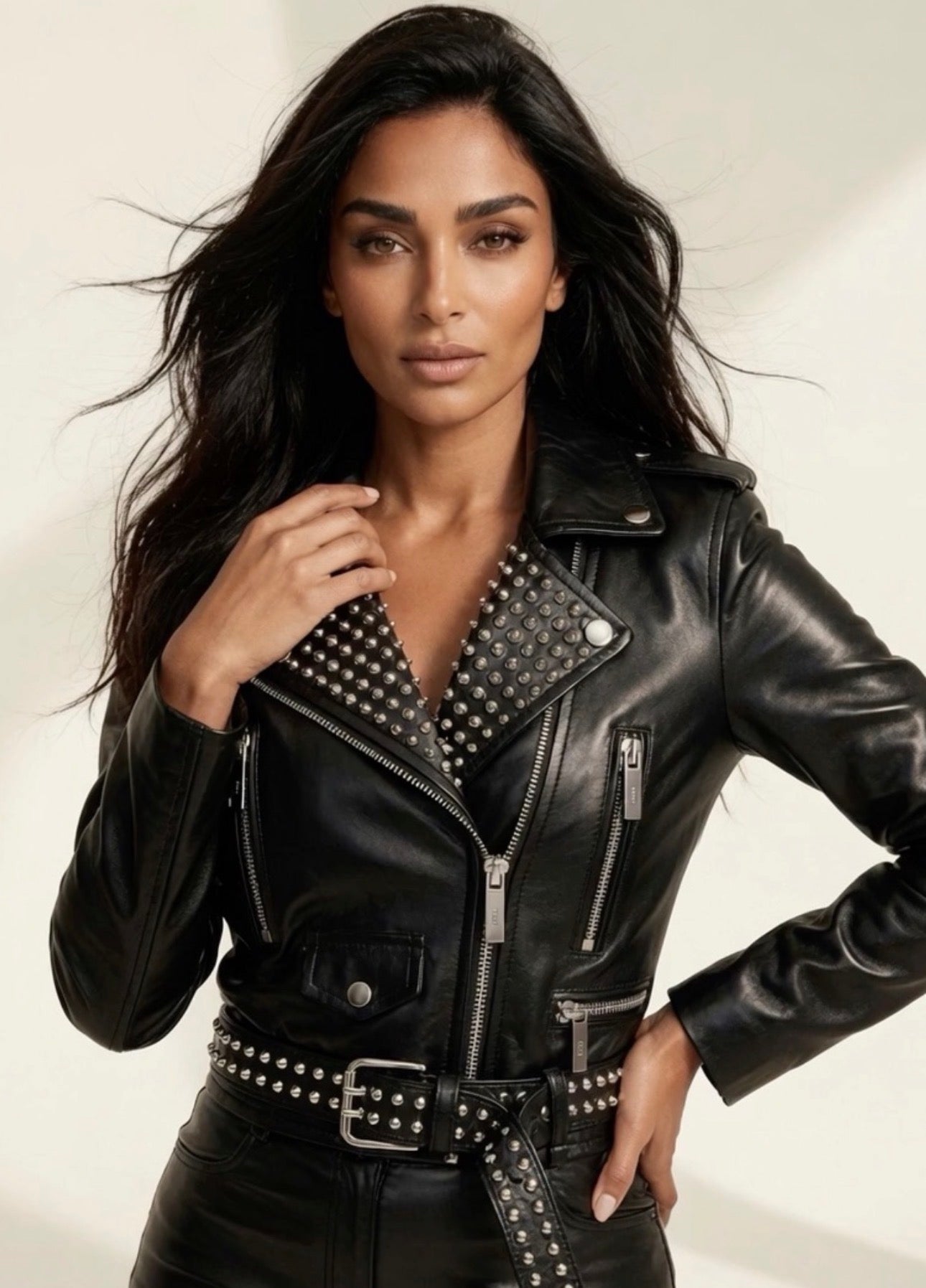 Leather Biker Jacket ROCKSTAR