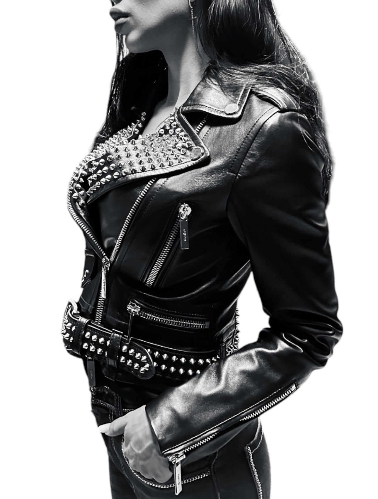 Leather Biker Jacket ROCKSTAR