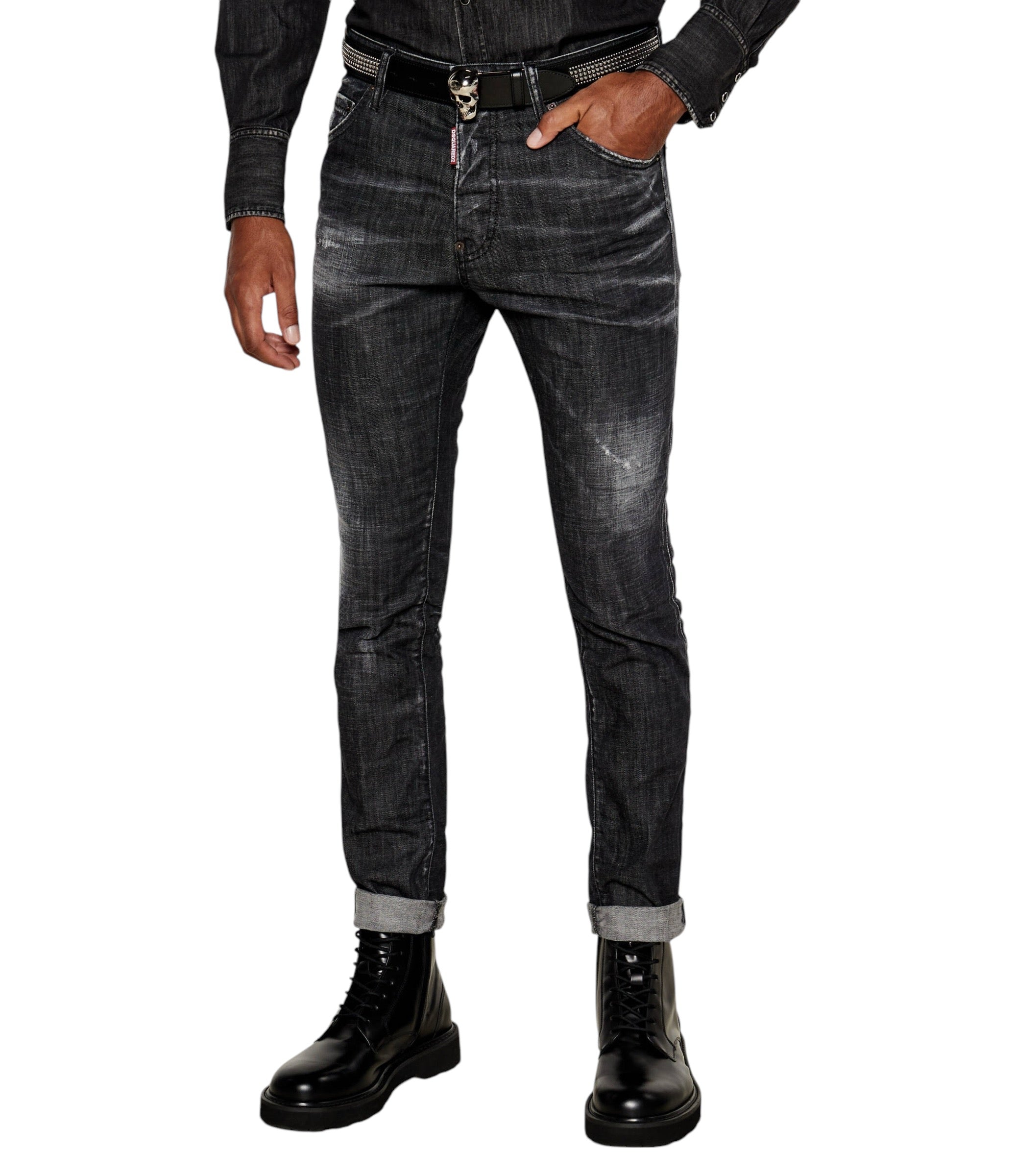 DSQUARED2 Tidy BIKER Jeans, black