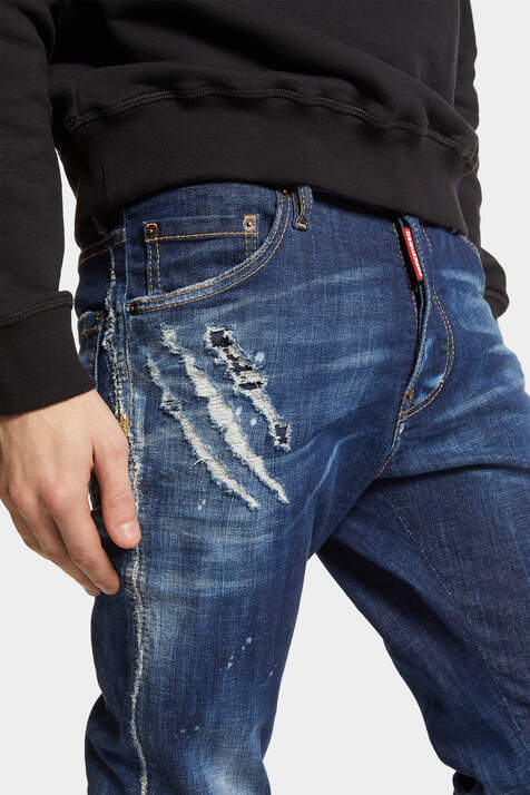 D2 Cool Guy Jeans, Dark CB Wash