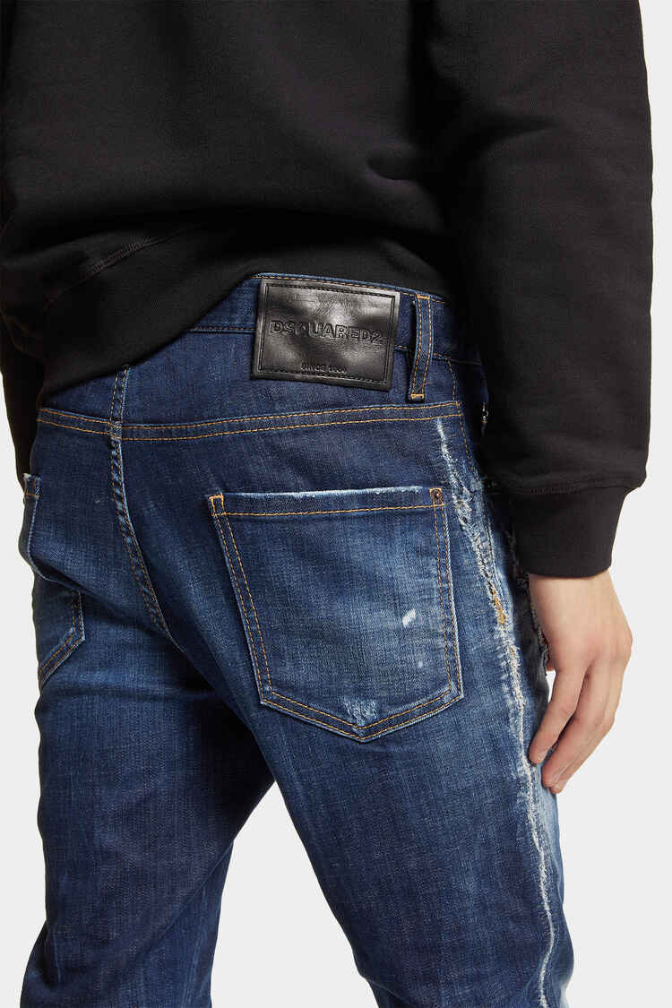 D2 Cool Guy Jeans, Dark CB Wash