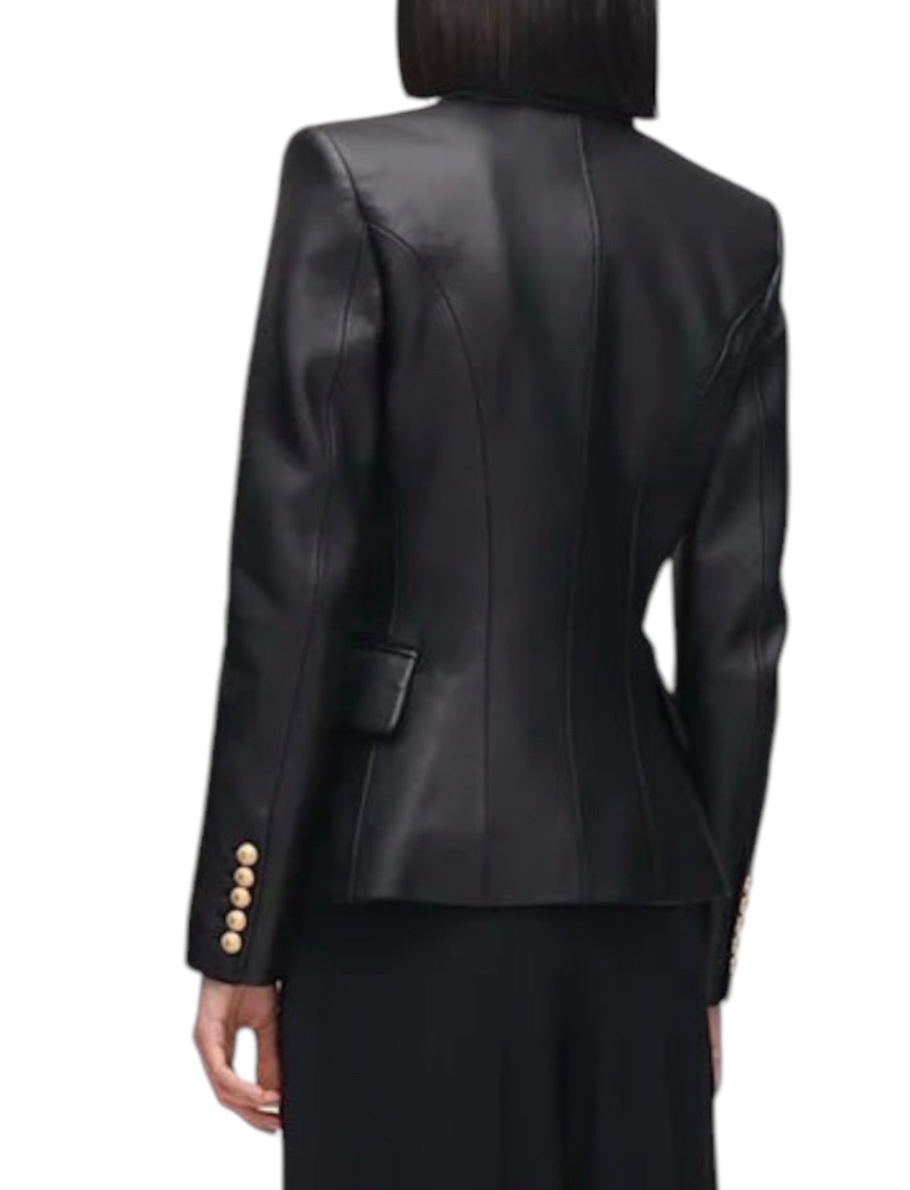 Balmain, Leather Blazer