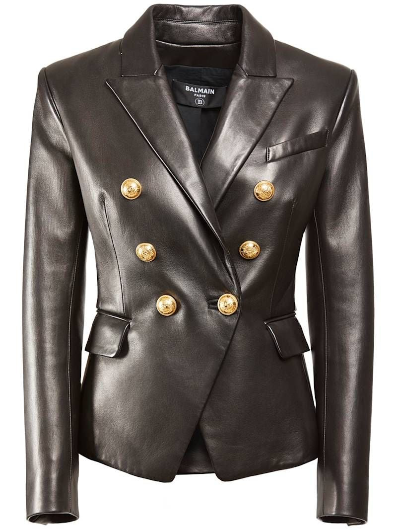 Balmain, Blazer en cuir