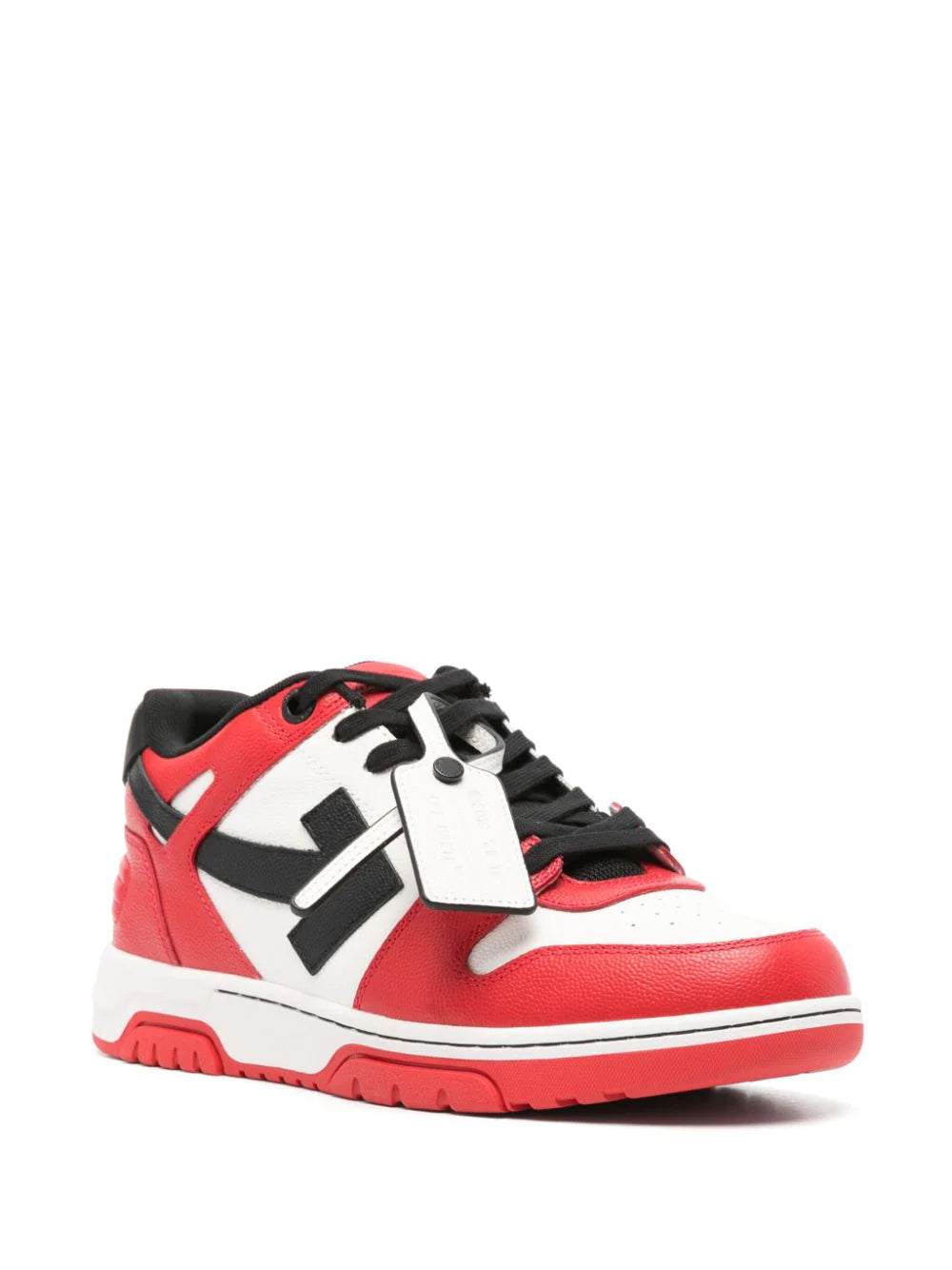 OFF-WHITE  Out of Office Basket Sneakers, red-white