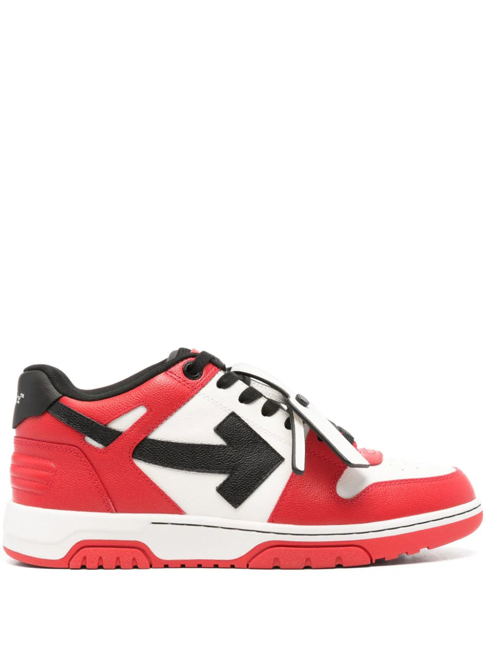 OFF-WHITE  Out of Office Basket Sneakers, red-white