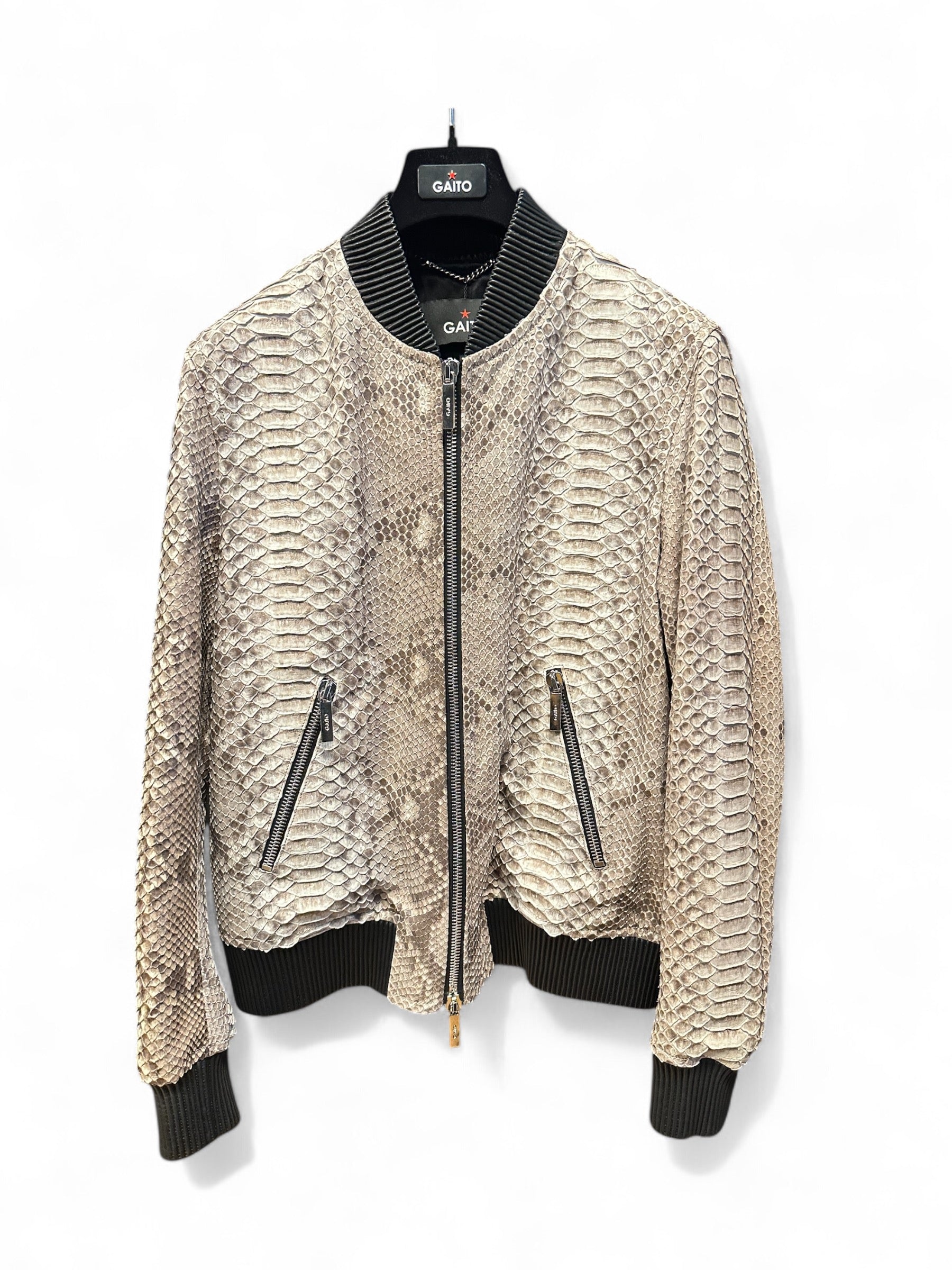 GAITO Bomber Jacket PYTHON Roccia